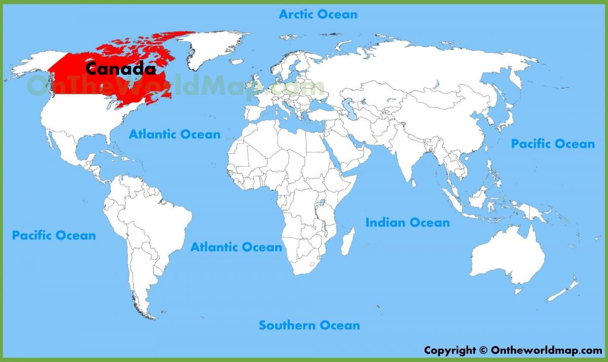 カナダ語の地図