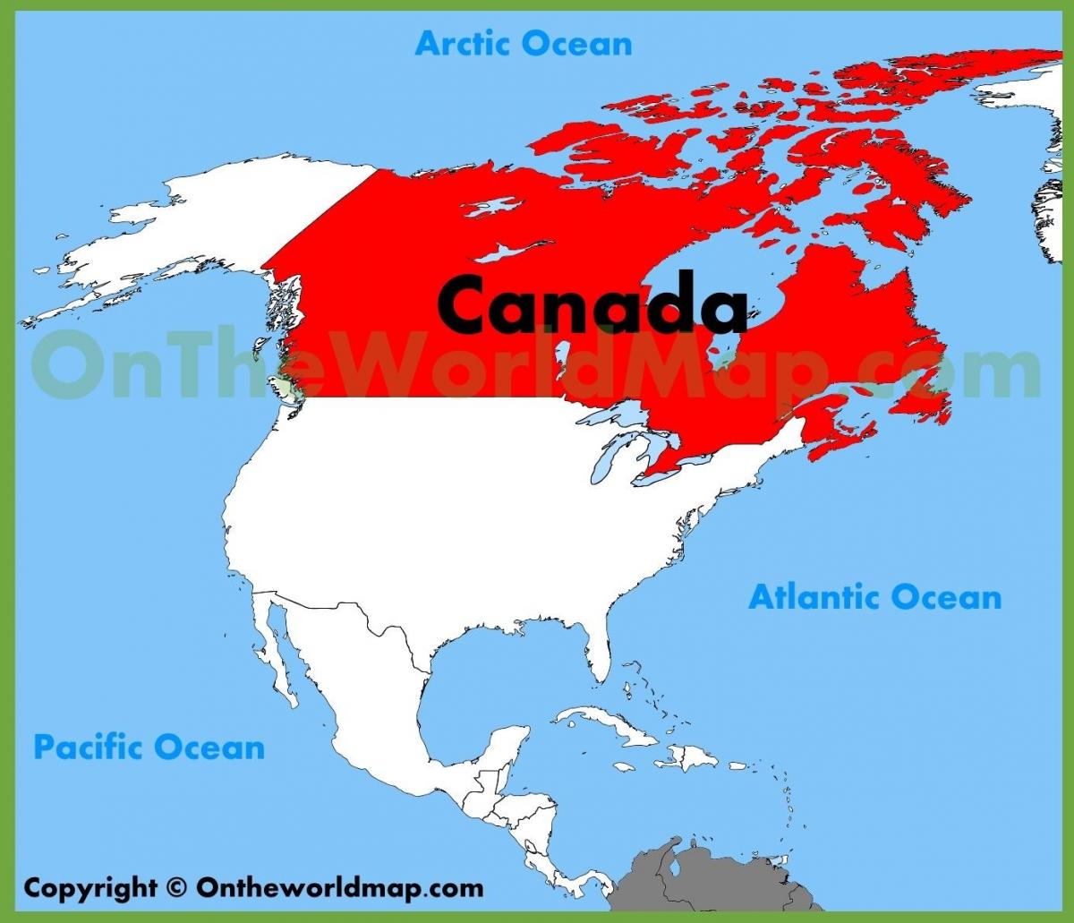 カナダ米地図