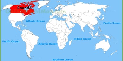 カナダ語の地図