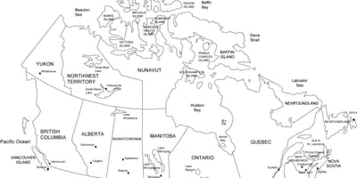 カナダの地図の国の都