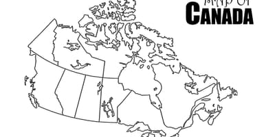 カナダの図のワークシート