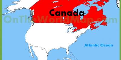 カナダ米地図